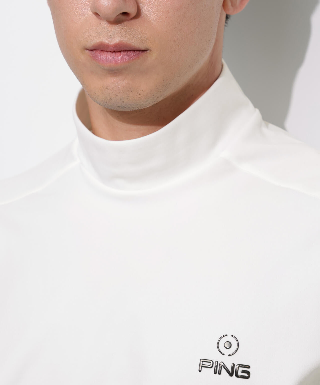 【PING APPAREL】サーモソーラ―長袖ハイネックカットソー <GOLD> (MENS)