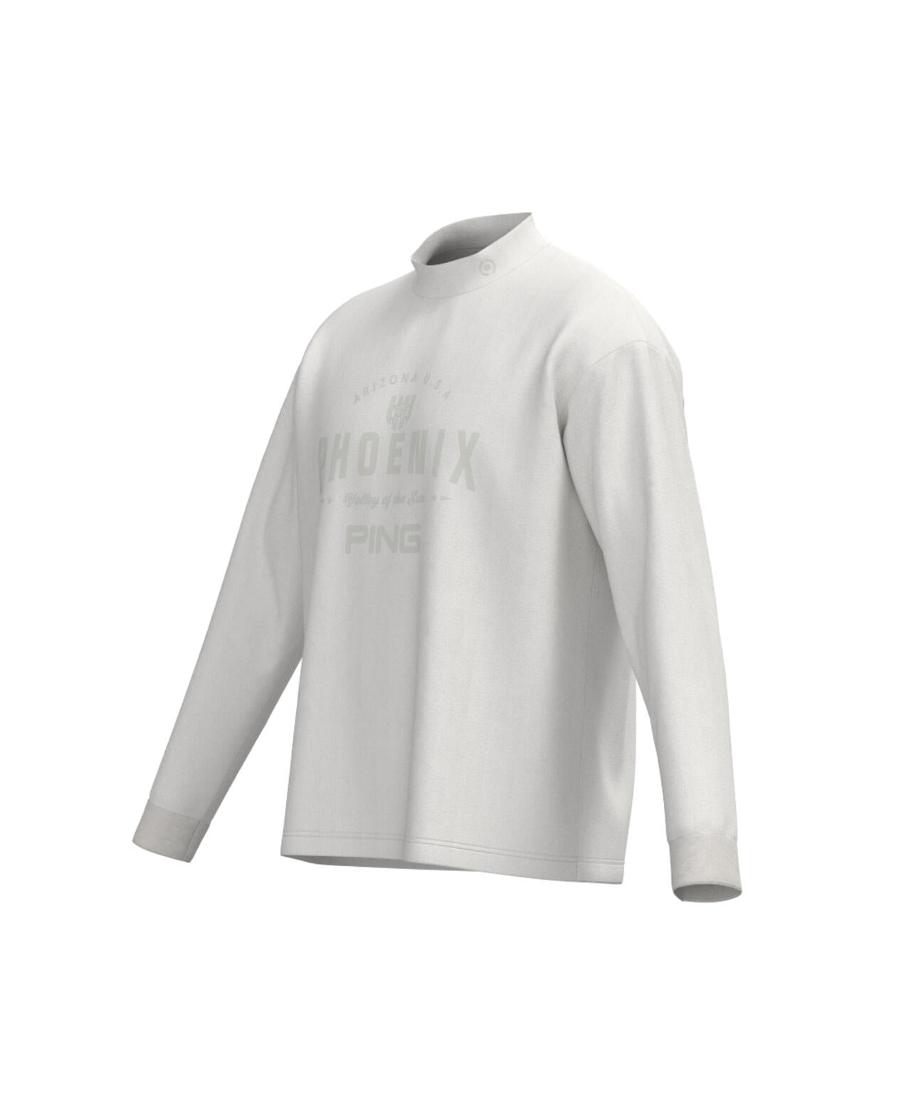 【PING APPAREL】TC天竺ル―ズシルエット長袖ハイネックシャツ <NATIVE> (MENS)