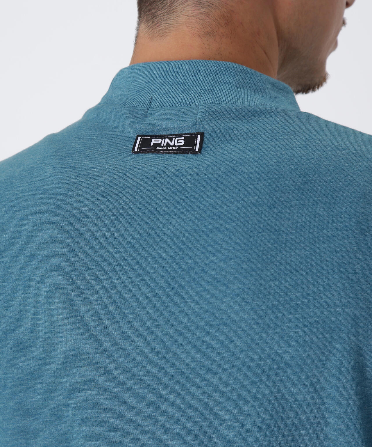 【PING APPAREL】TC天竺ル―ズシルエット長袖ハイネックシャツ <NATIVE> (MENS)