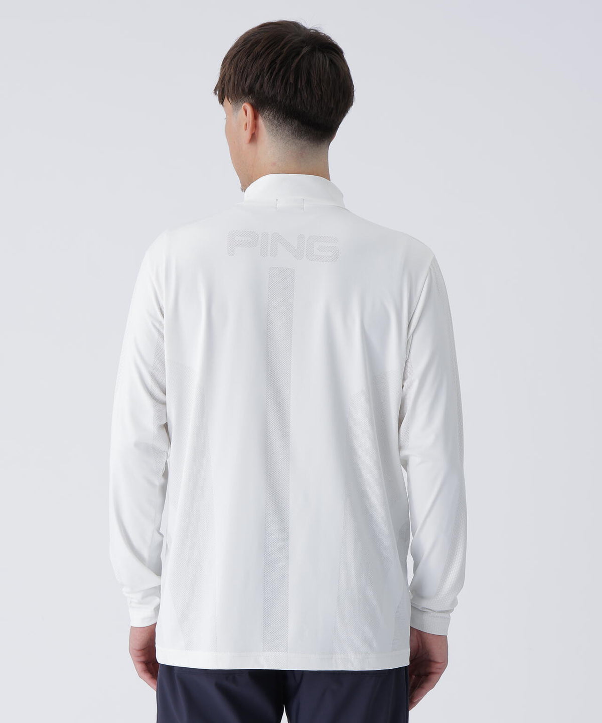 【PING APPAREL】メッシュジャカードハイネックシャツ <PERFORMANCE> (MENS)
