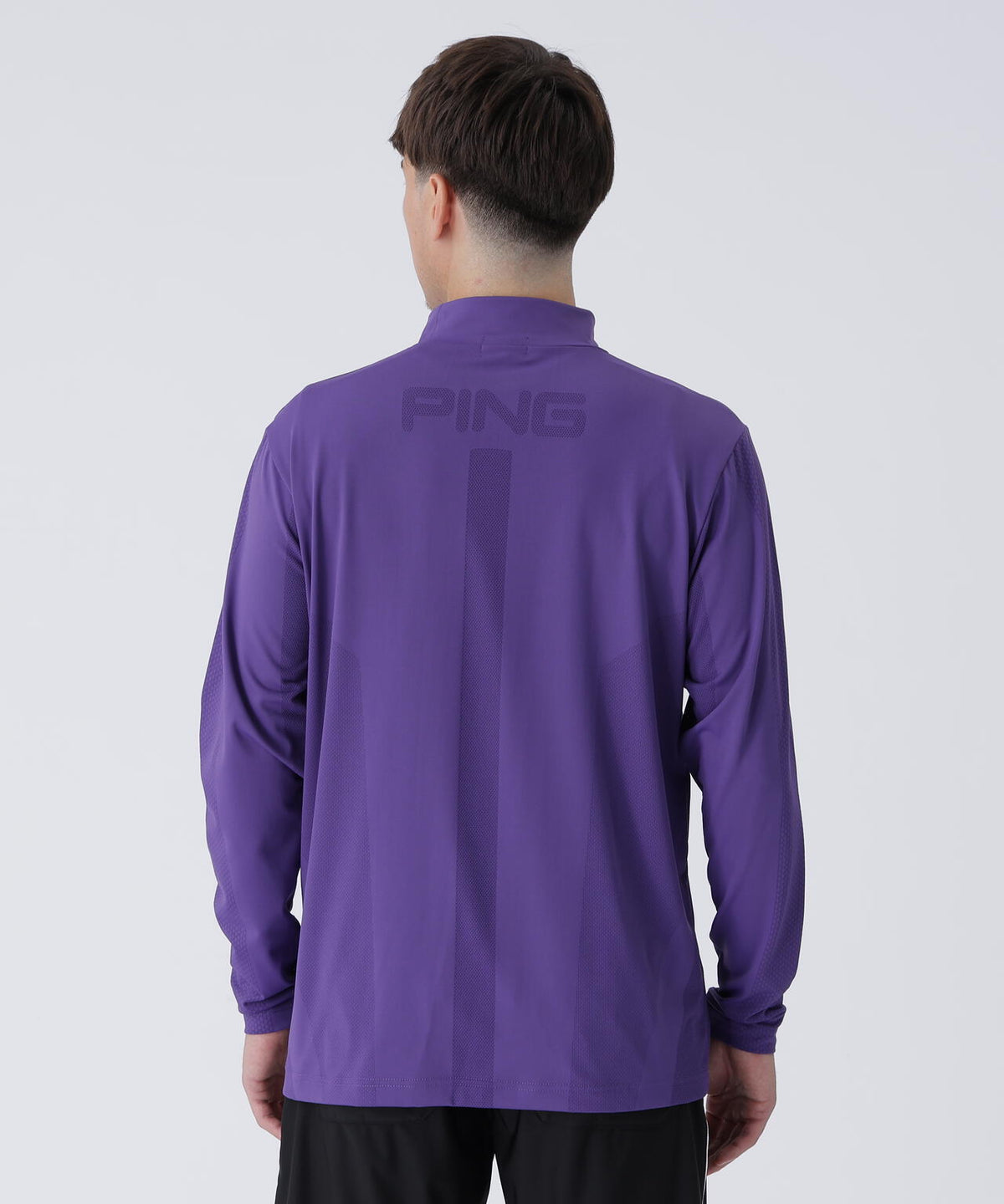 【PING APPAREL】メッシュジャカードハイネックシャツ <PERFORMANCE> (MENS)
