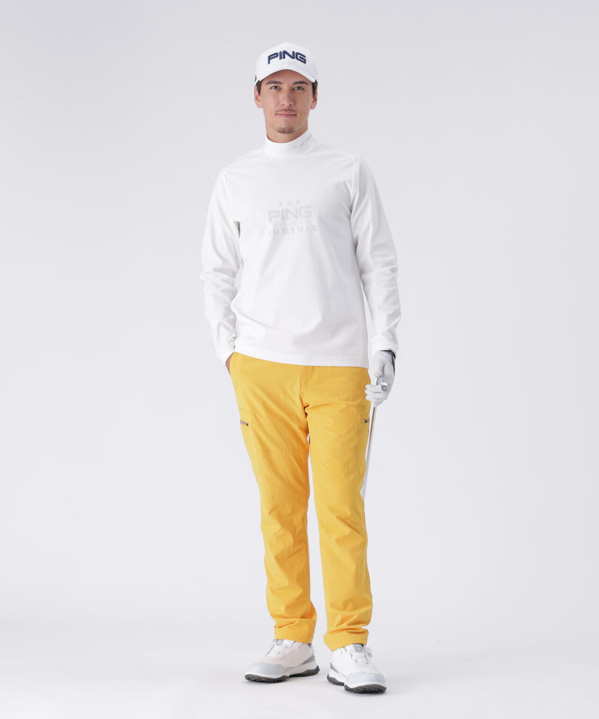 【PING APPAREL】サーモソーラ―バックカノコ長袖ハイネックカットソー <PERFORMANCE> (MENS)
