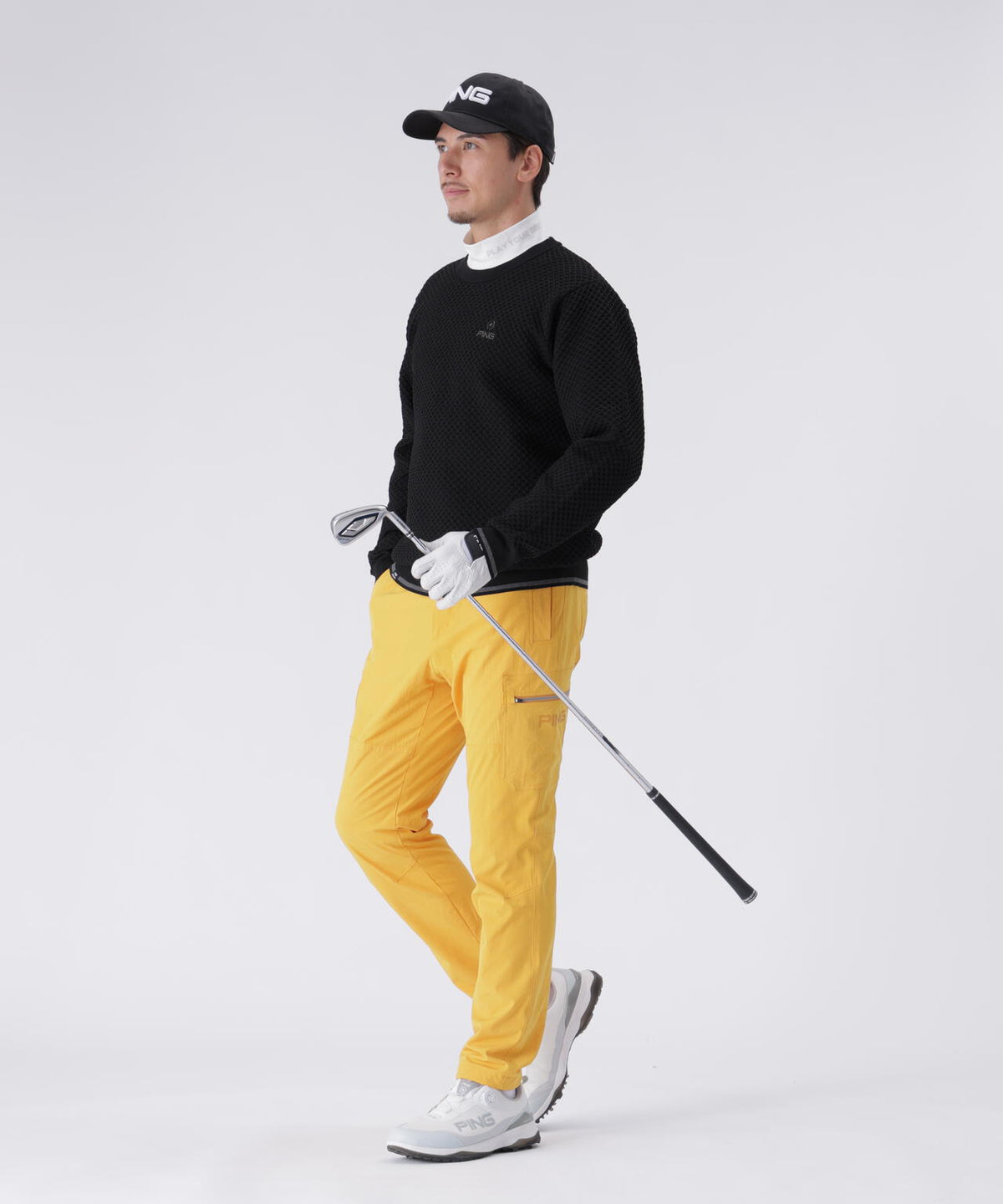 【PING APPAREL】サーモソーラ―バックカノコ長袖ハイネックカットソー <PERFORMANCE> (MENS)