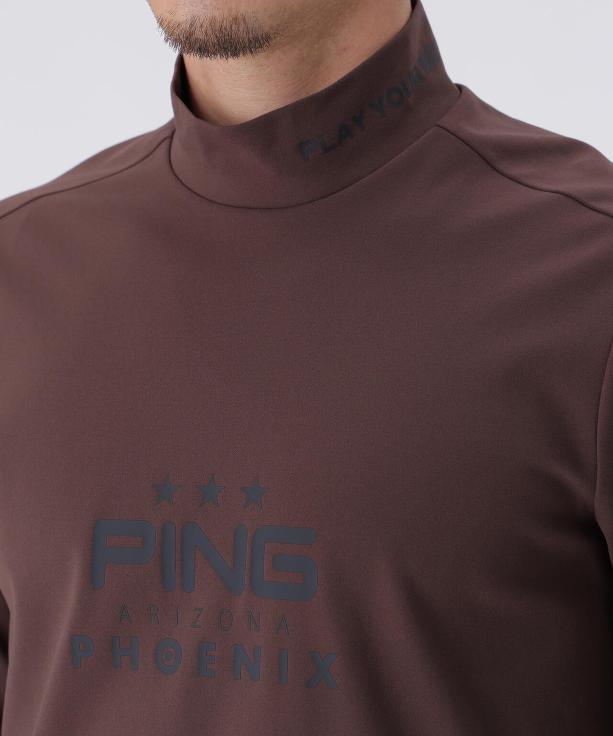 【PING APPAREL】サーモソーラ―バックカノコ長袖ハイネックカットソー <PERFORMANCE> (MENS)