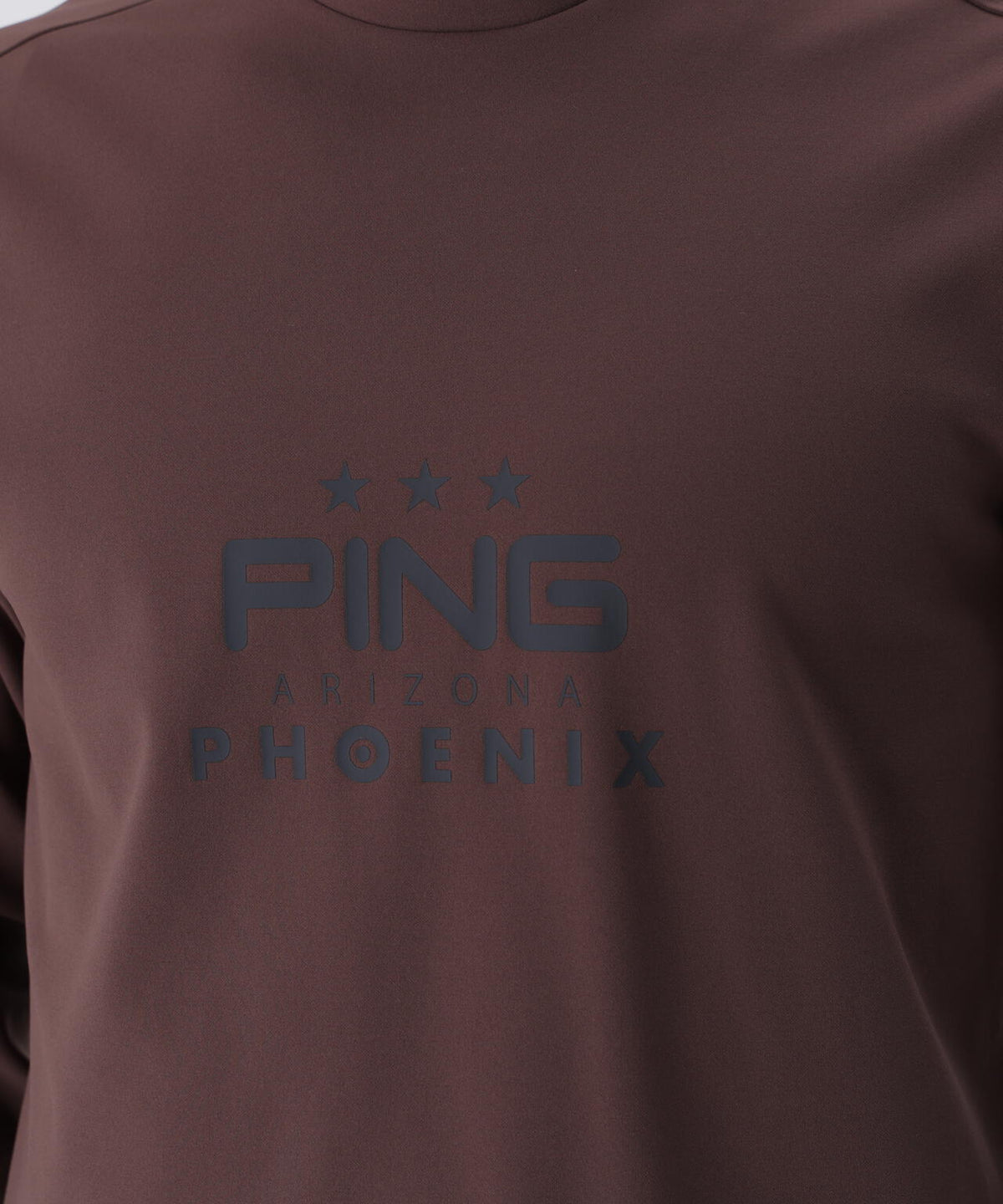 【PING APPAREL】サーモソーラ―バックカノコ長袖ハイネックカットソー <PERFORMANCE> (MENS)
