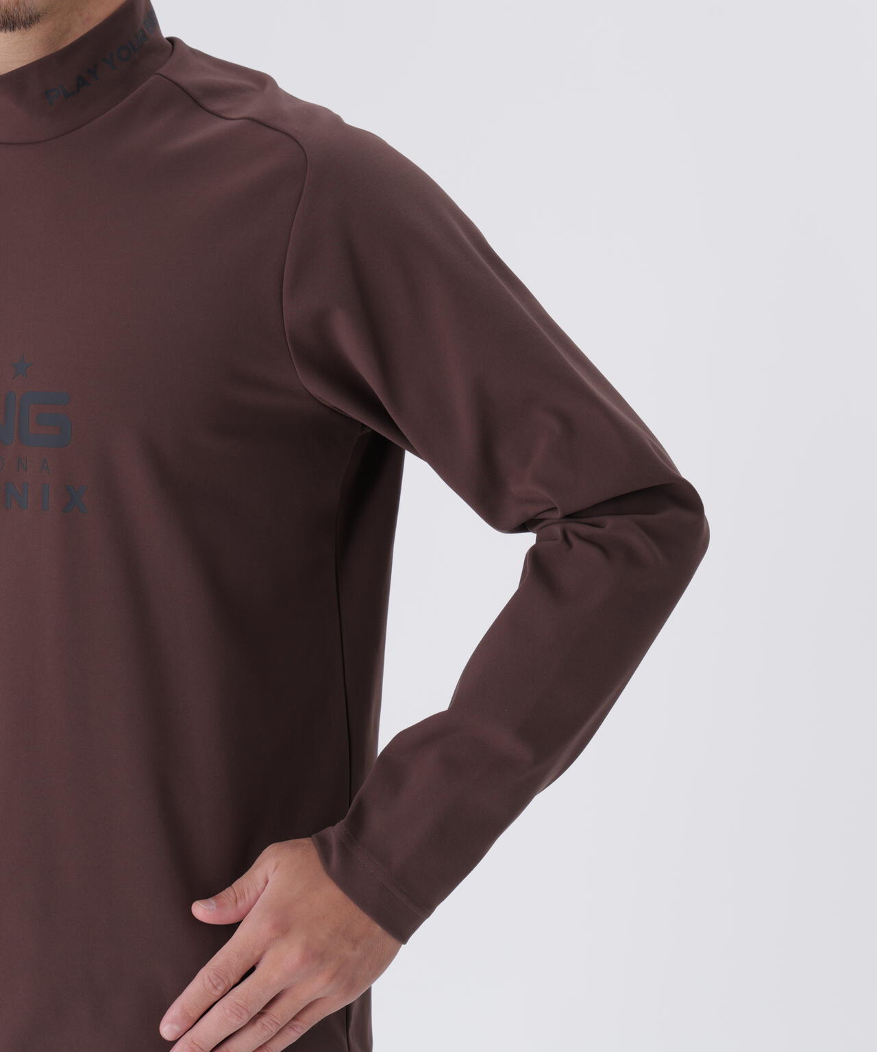 【PING APPAREL】サーモソーラ―バックカノコ長袖ハイネックカットソー <PERFORMANCE> (MENS)