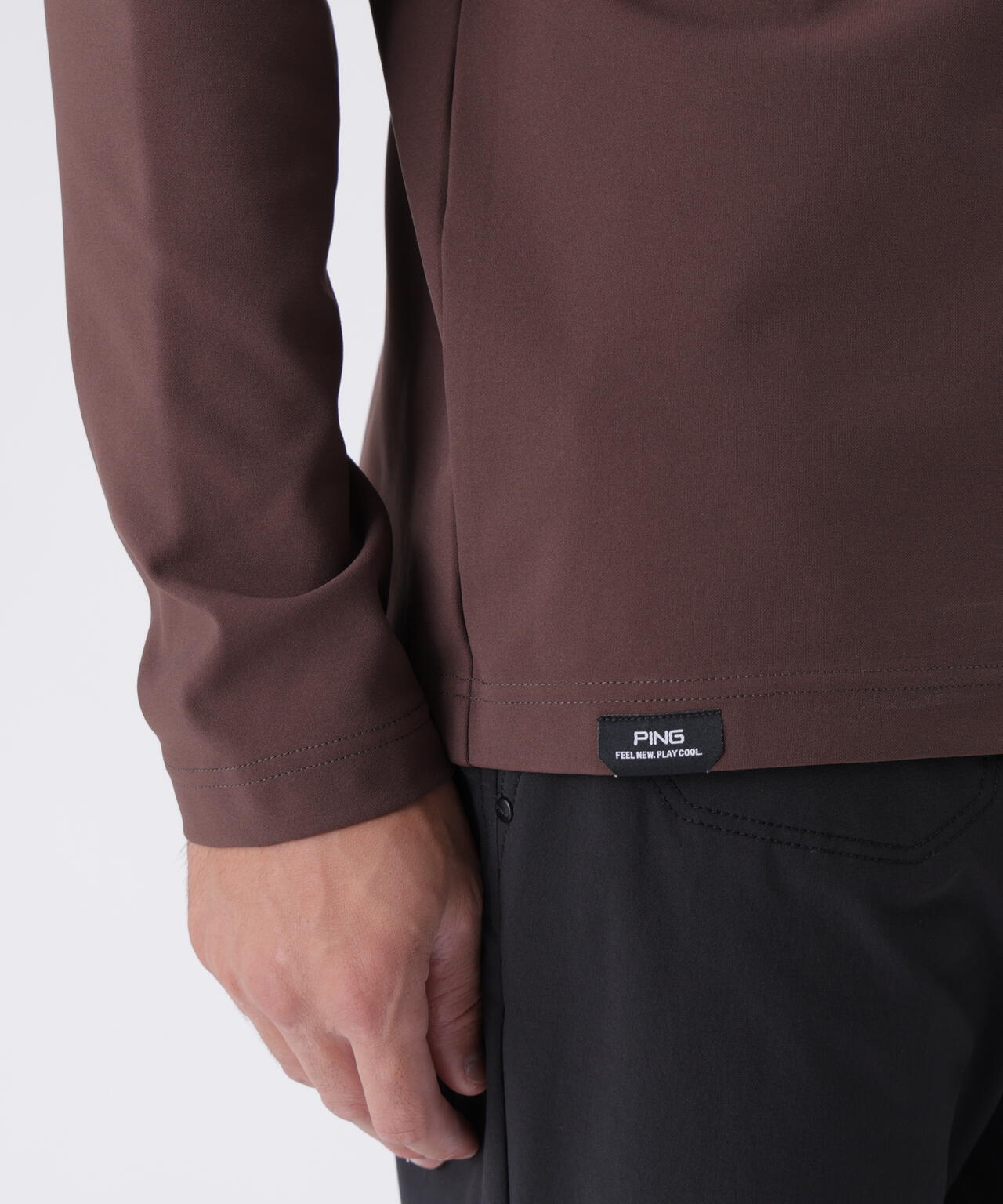 【PING APPAREL】サーモソーラ―バックカノコ長袖ハイネックカットソー <PERFORMANCE> (MENS)