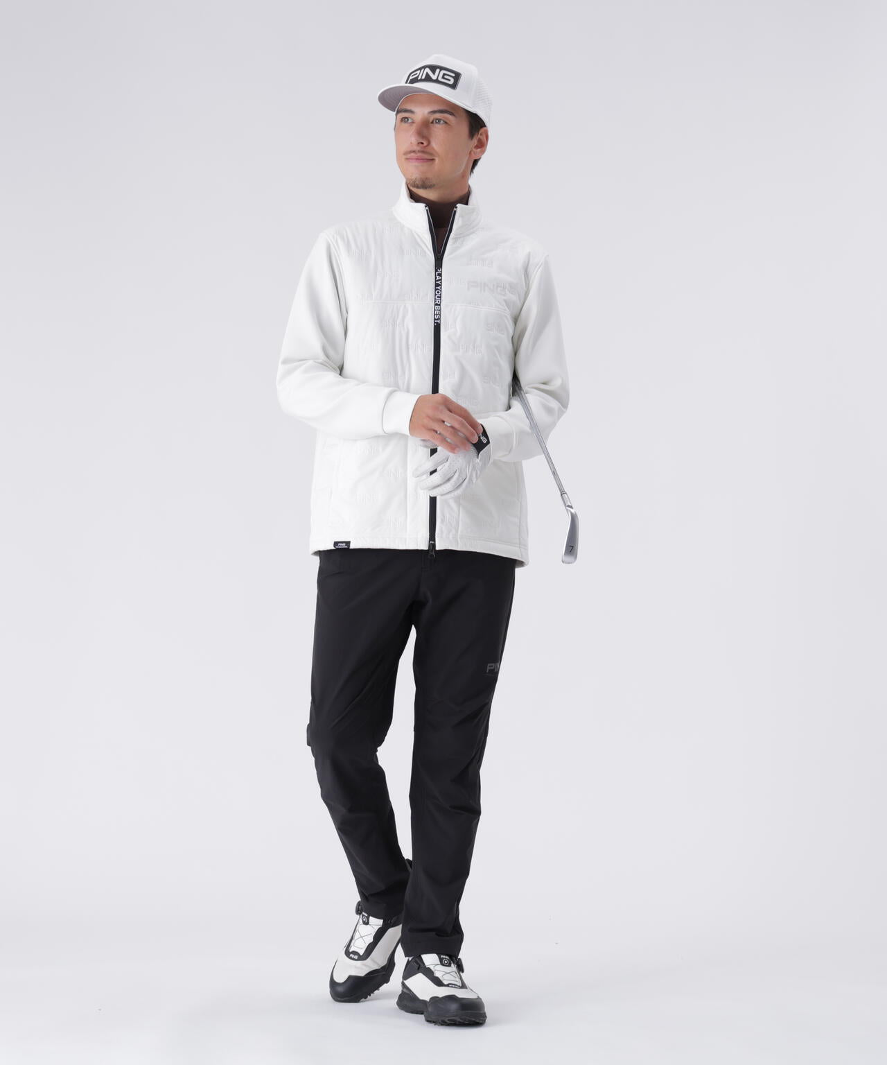 【PING APPAREL】サーモソーラ―バックカノコ長袖ハイネックカットソー <PERFORMANCE> (MENS)