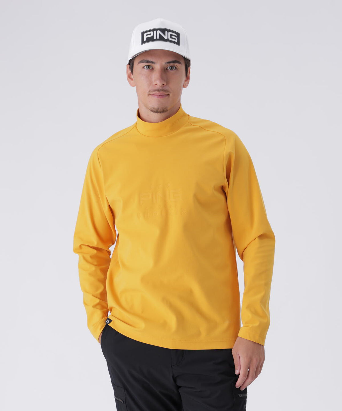 【PING APPAREL】サーモソーラ―バックカノコ長袖ハイネックカットソー <PERFORMANCE> (MENS)