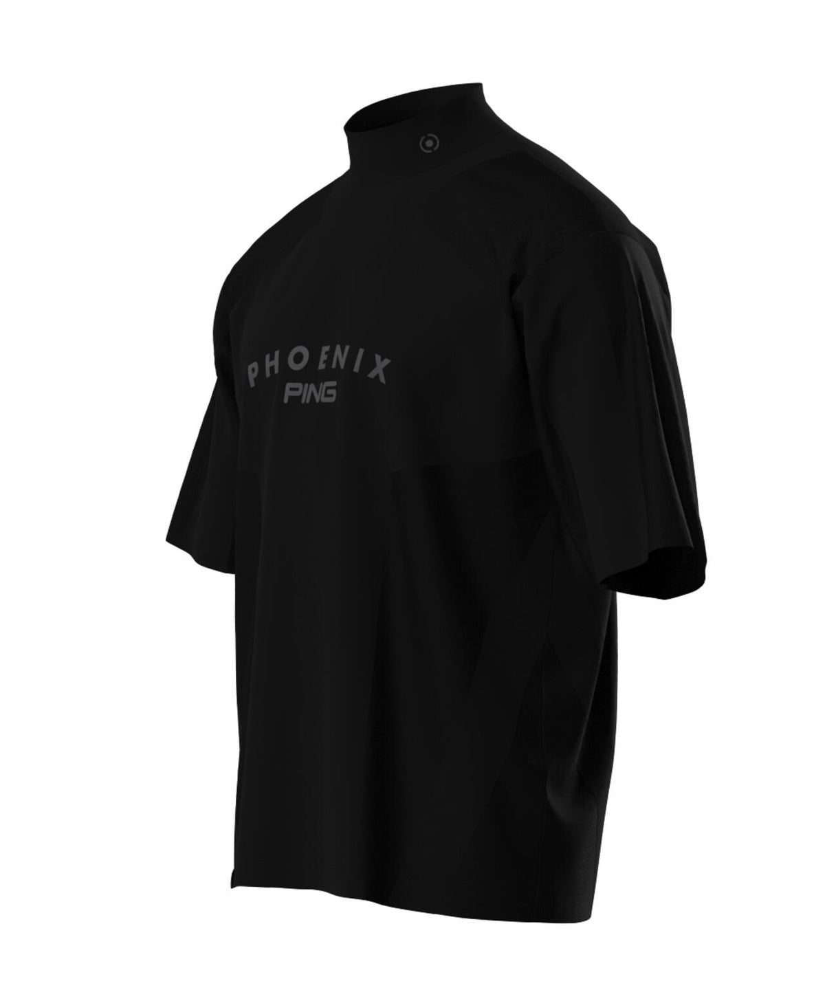 【PING APPAREL】メッシュジャカード半袖ハイネックシャツ <PERFORMANCE> (MENS)