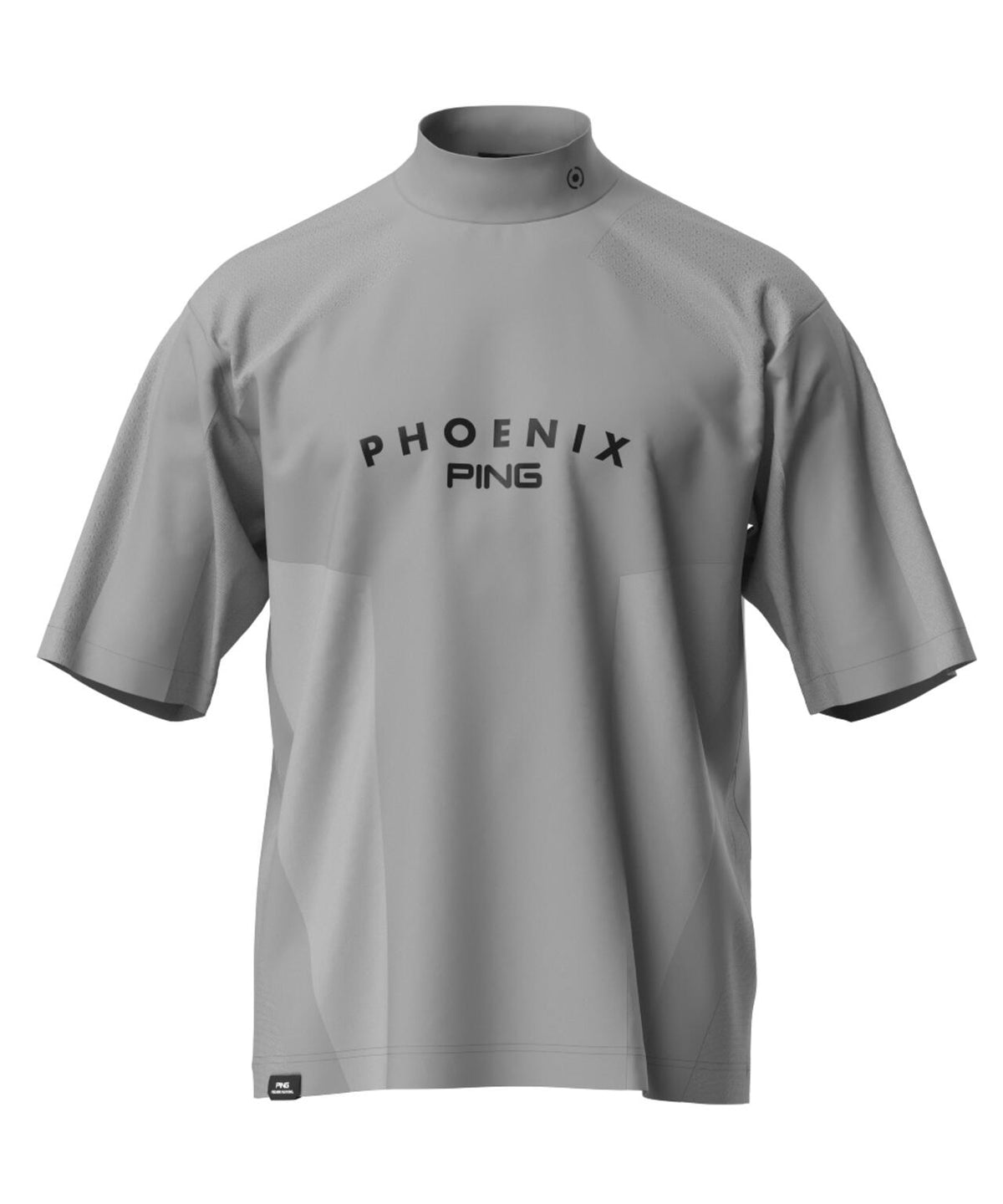 【PING APPAREL】メッシュジャカード半袖ハイネックシャツ <PERFORMANCE> (MENS)