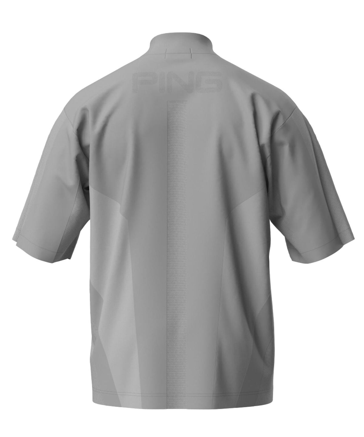 【PING APPAREL】メッシュジャカード半袖ハイネックシャツ <PERFORMANCE> (MENS)