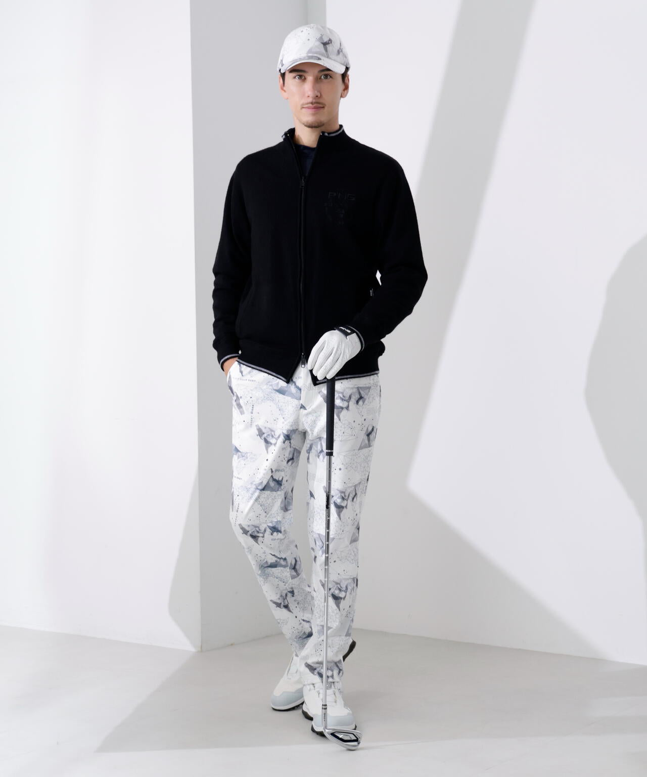 【PING APPAREL】プレーンニット/布帛 リバーシブルニットブルゾン <PERFORMANCE> (MENS)