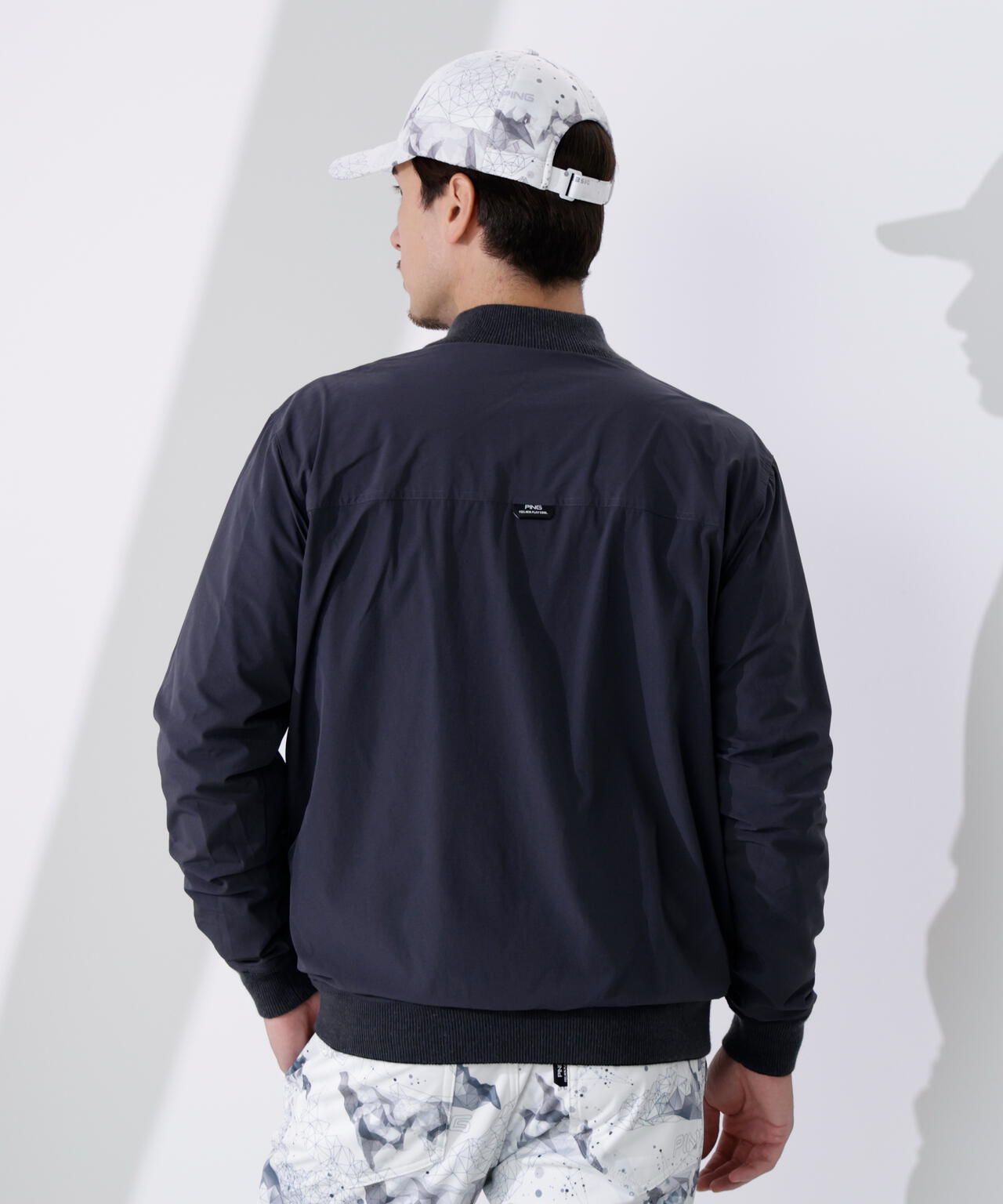 【PING APPAREL】プレーンニット/布帛 リバーシブルニットブルゾン <PERFORMANCE> (MENS)