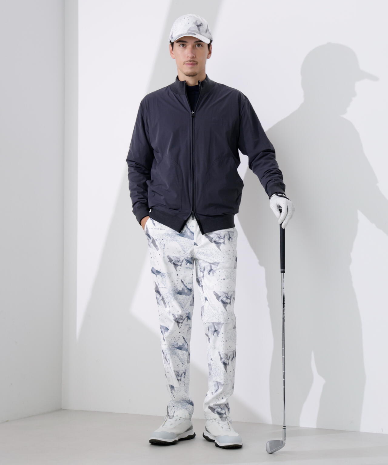 【PING APPAREL】プレーンニット/布帛 リバーシブルニットブルゾン <PERFORMANCE> (MENS)