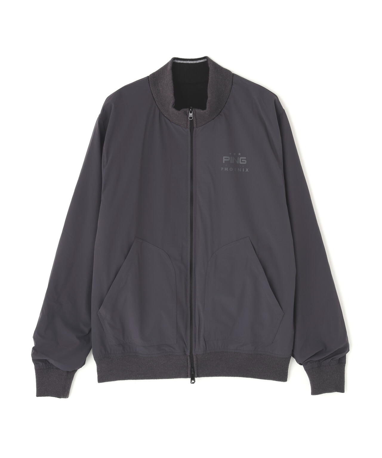 【PING APPAREL】プレーンニット/布帛 リバーシブルニットブルゾン <PERFORMANCE> (MENS)