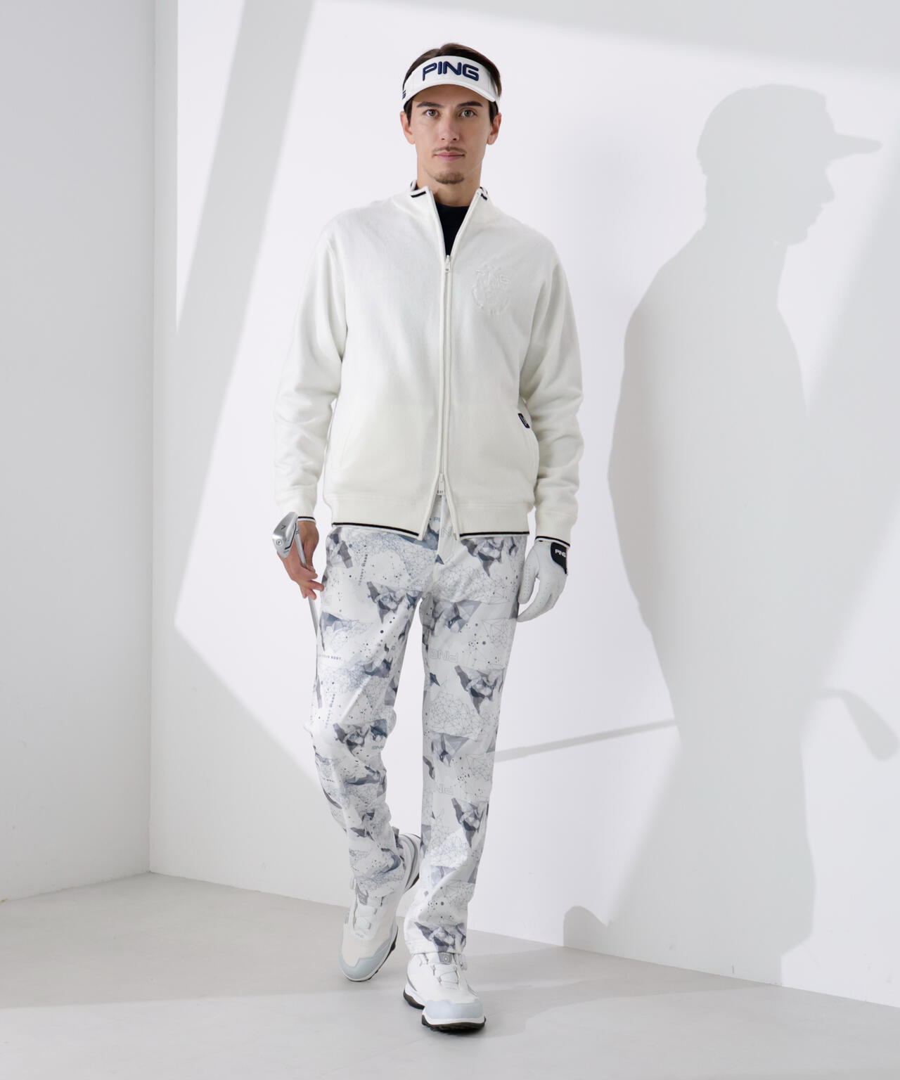 【PING APPAREL】プレーンニット/布帛 リバーシブルニットブルゾン <PERFORMANCE> (MENS)