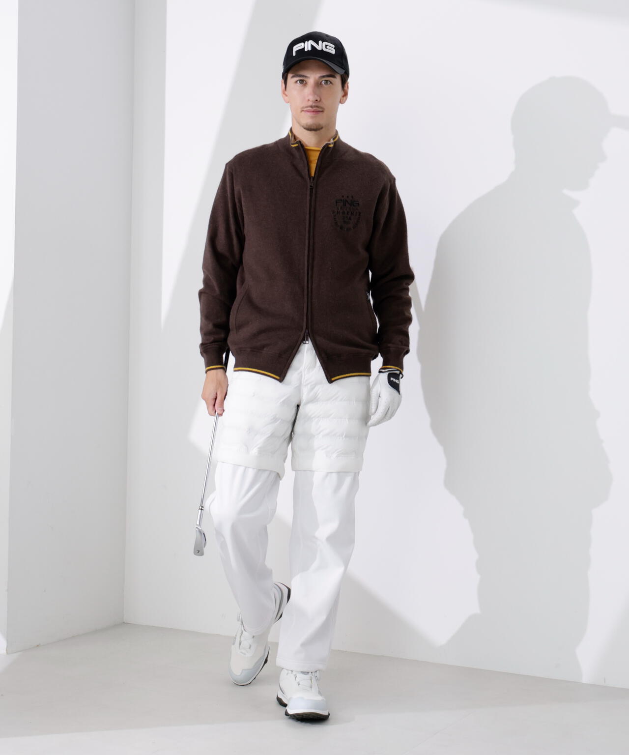 【PING APPAREL】プレーンニット/布帛 リバーシブルニットブルゾン <PERFORMANCE> (MENS)