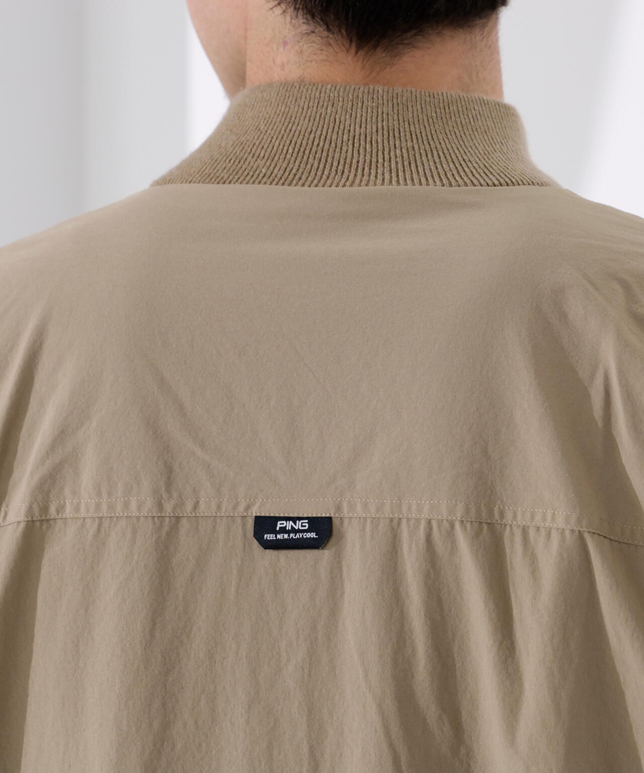 【PING APPAREL】プレーンニット/布帛 リバーシブルニットブルゾン <PERFORMANCE> (MENS)