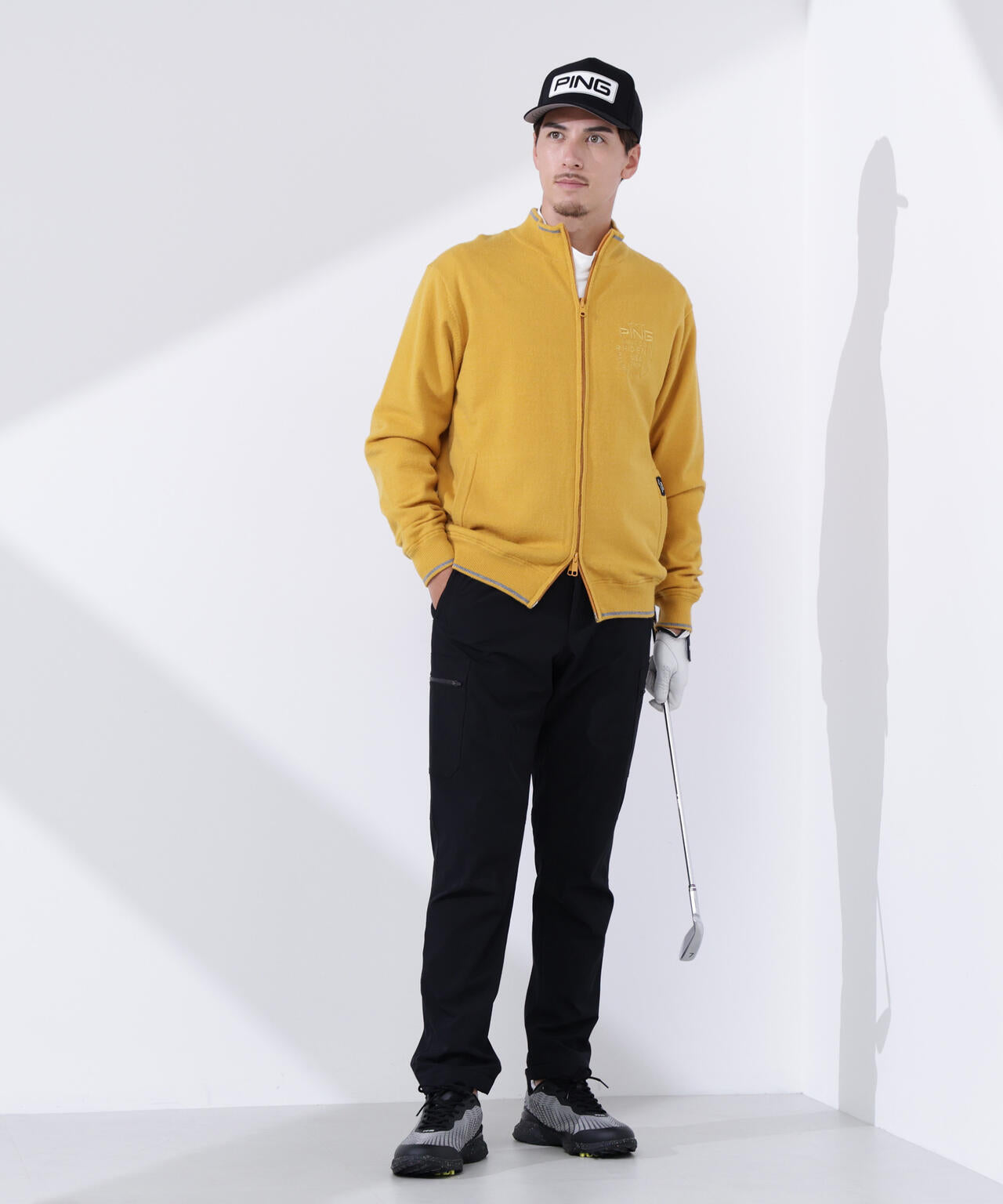 【PING APPAREL】プレーンニット/布帛 リバーシブルニットブルゾン <PERFORMANCE> (MENS)