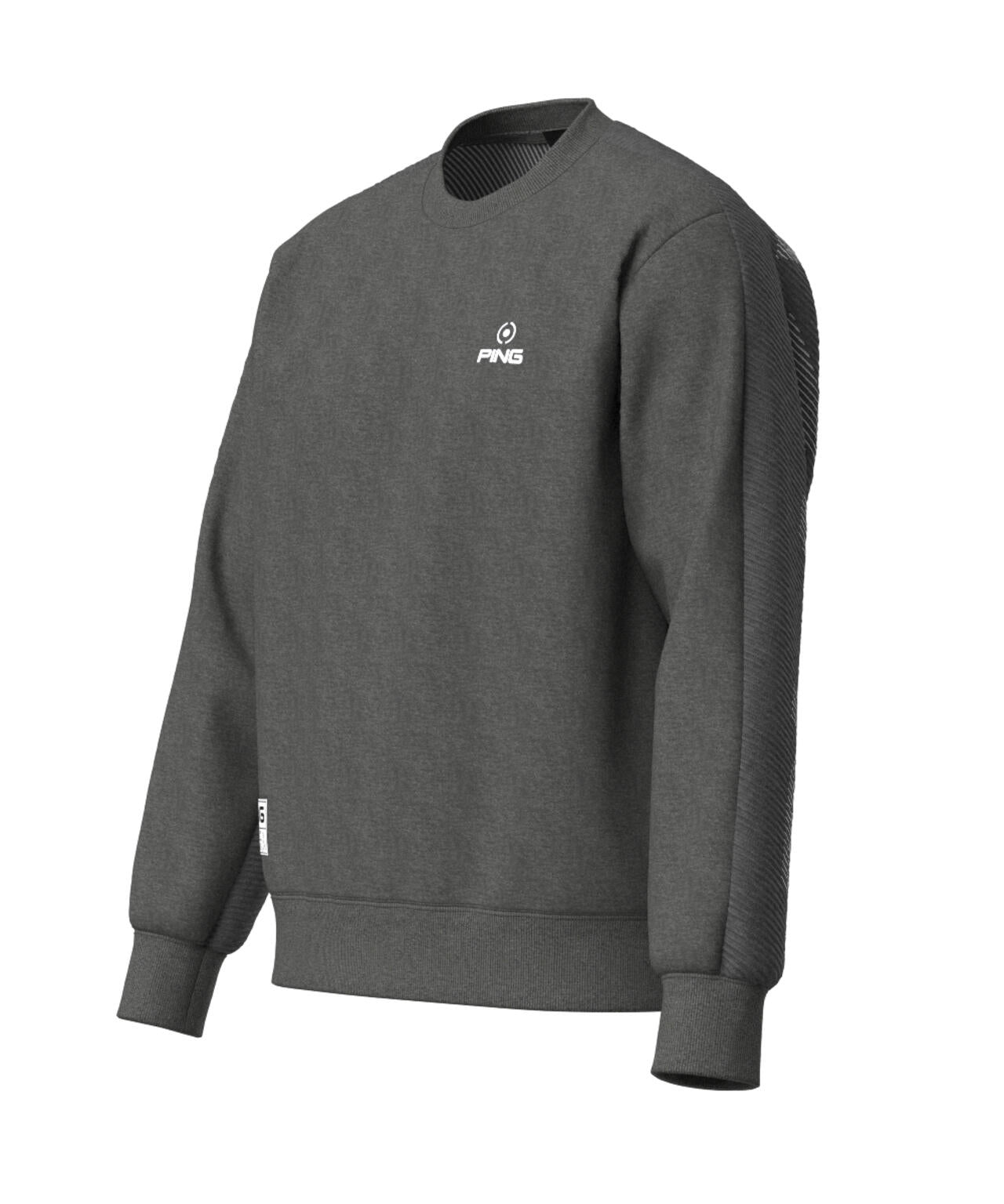 【PING APPAREL】リップルロゴクルーネックニットプルオーバー <GOLD> (MENS)