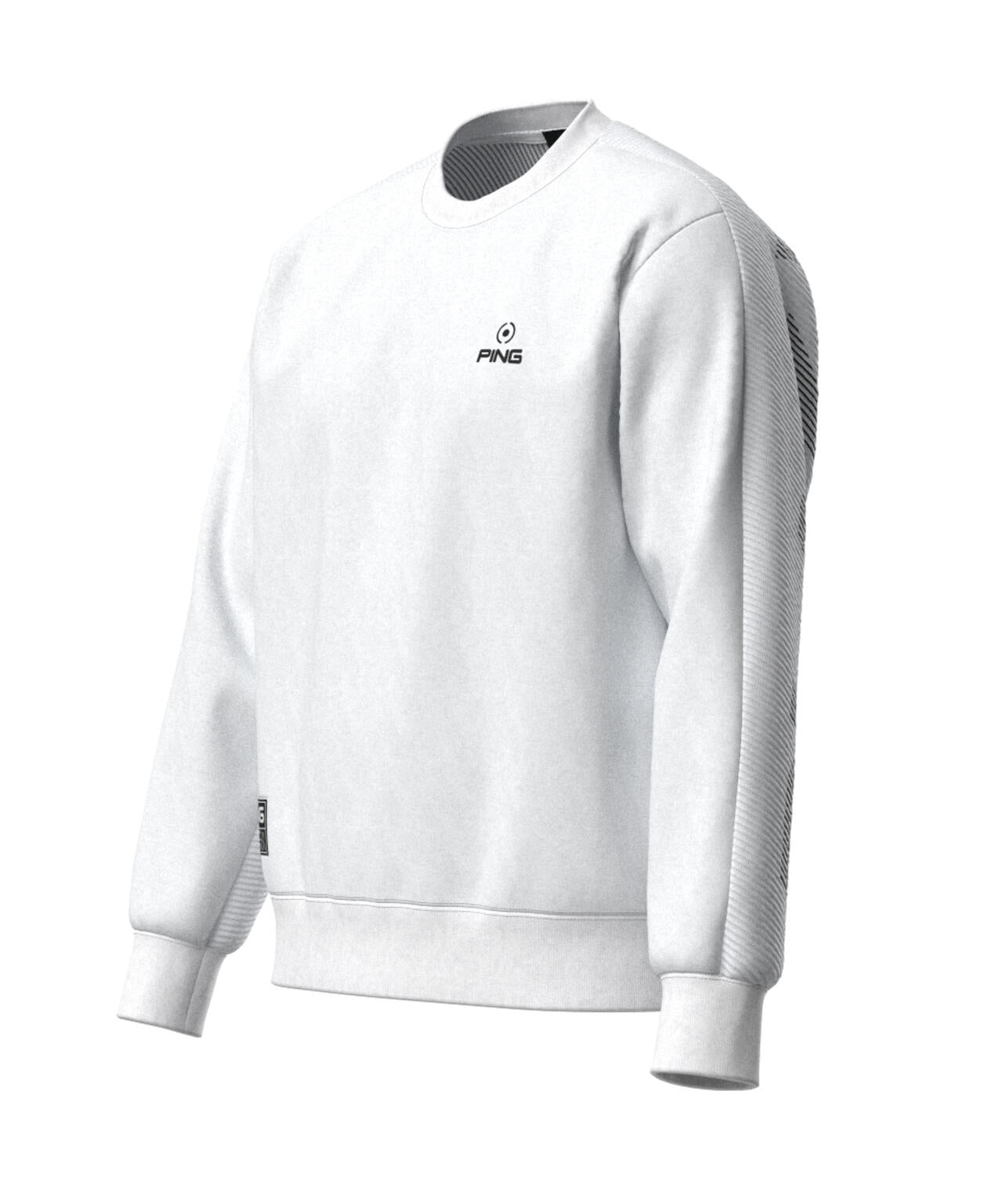 【PING APPAREL】リップルロゴクルーネックニットプルオーバー <GOLD> (MENS)