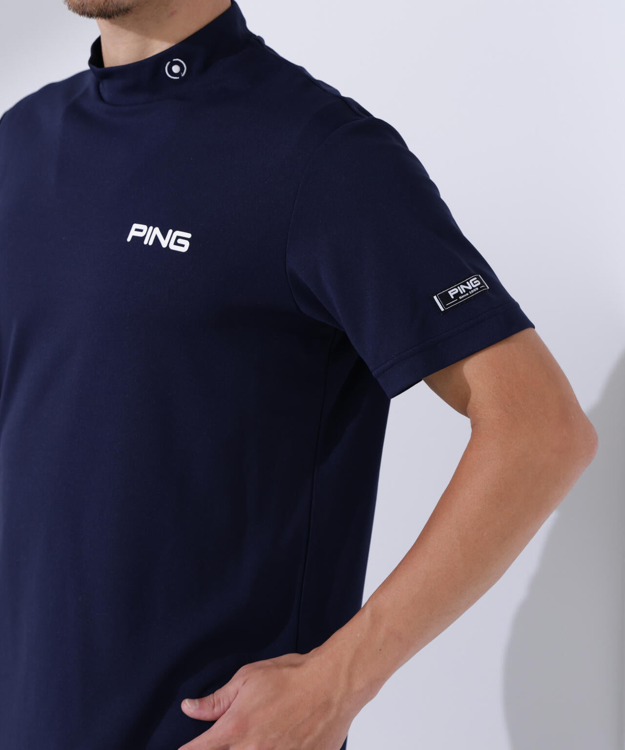 【PING APPAREL】デニムライクジャガードニット/カノコ レイヤードツインニット <NATIVE> (MENS)