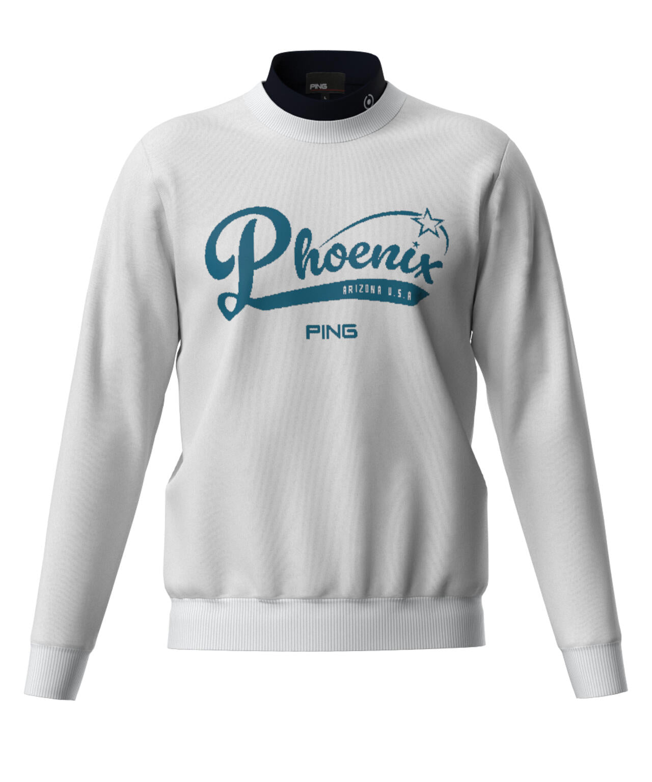 【PING APPAREL】デニムライクジャガードニット/カノコ レイヤードツインニット <NATIVE> (MENS)