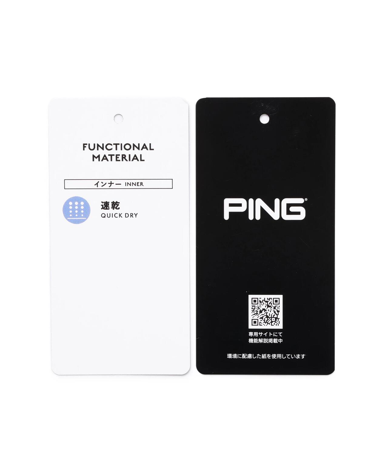 【PING APPAREL】デニムライクジャガードニット/カノコ レイヤードツインニット <NATIVE> (MENS)