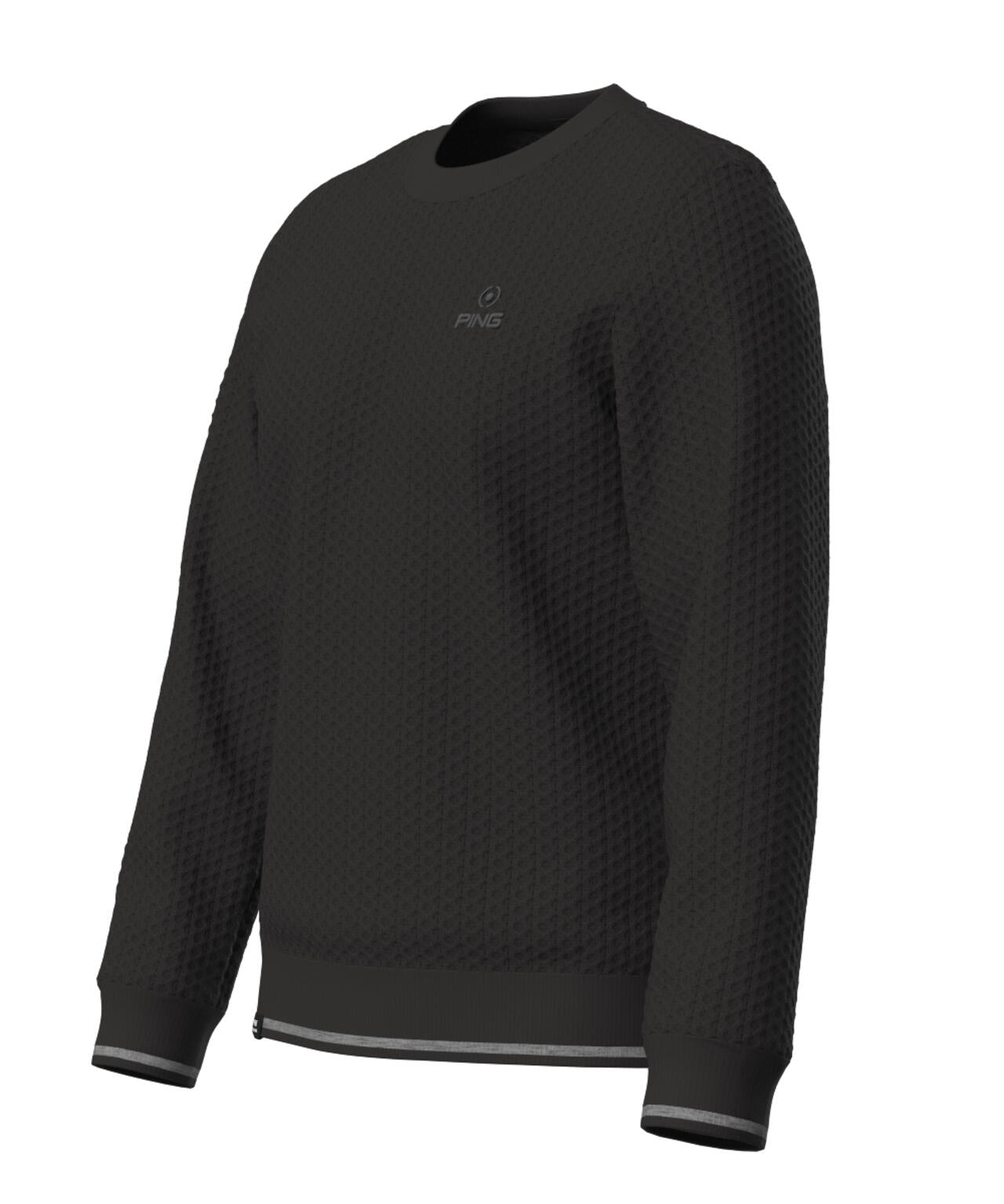 【PING APPAREL】ハチノス編みクルーネックニットプルオーバー <PERFORMANCE> (MENS)