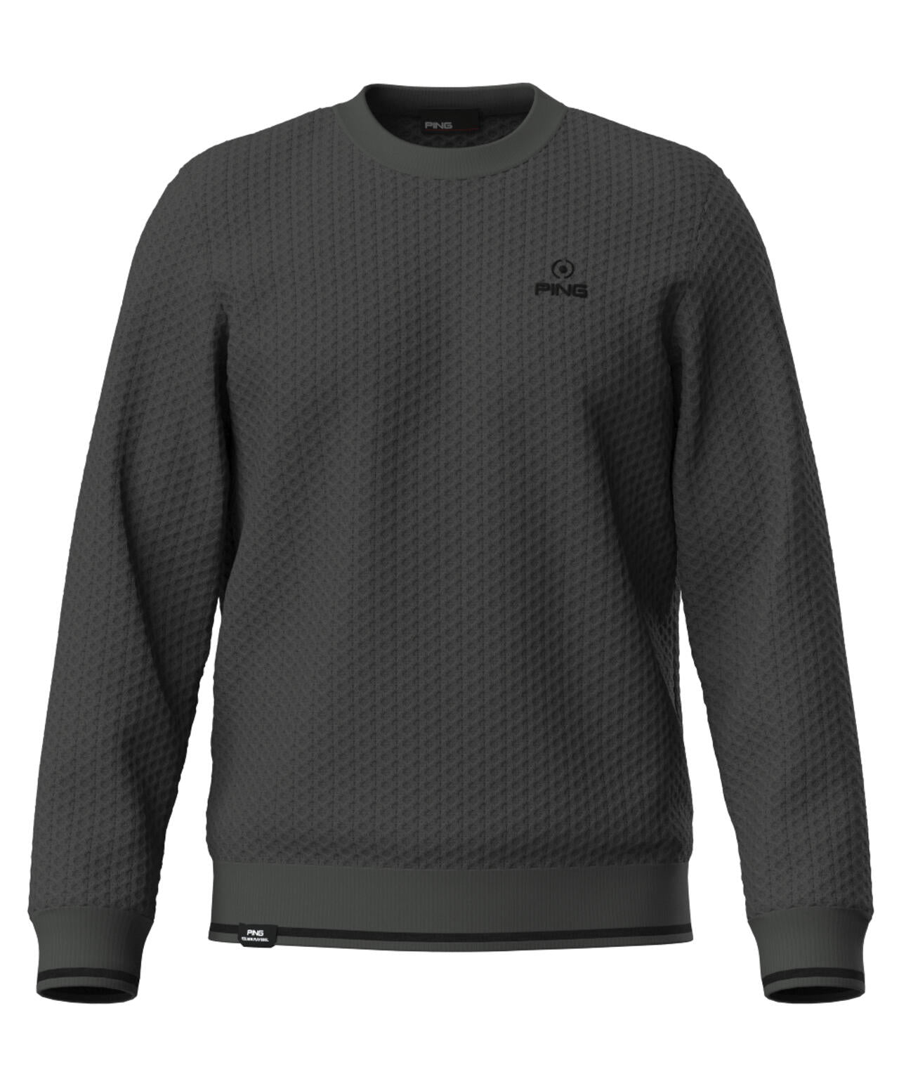 【PING APPAREL】ハチノス編みクルーネックニットプルオーバー <PERFORMANCE> (MENS)