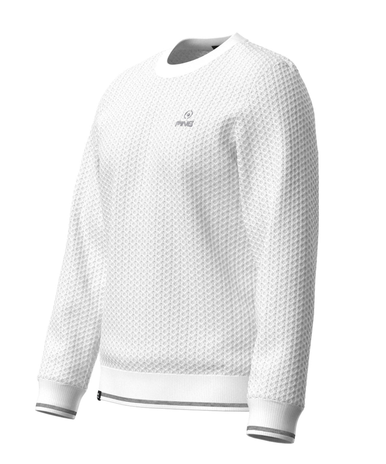 【PING APPAREL】ハチノス編みクルーネックニットプルオーバー <PERFORMANCE> (MENS)