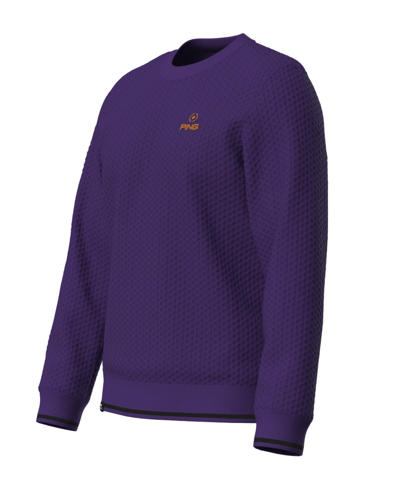 【PING APPAREL】ハチノス編みクルーネックニットプルオーバー <PERFORMANCE> (MENS)