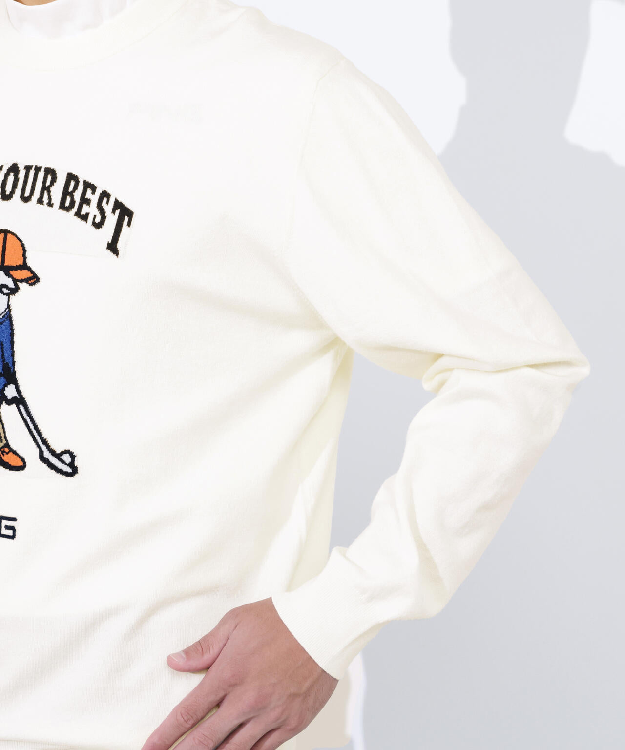 【PING APPAREL】Mr.PINGジャカードクルーネックニットプルオーバー <NATIVE> (MENS)