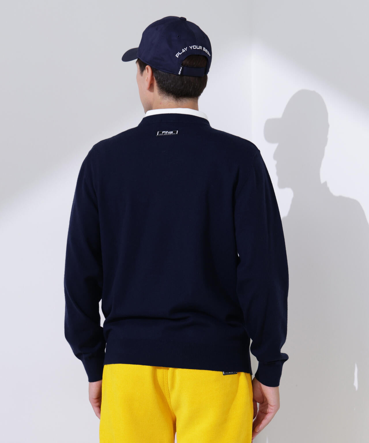 【PING APPAREL】Mr.PINGジャカードクルーネックニットプルオーバー <NATIVE> (MENS)