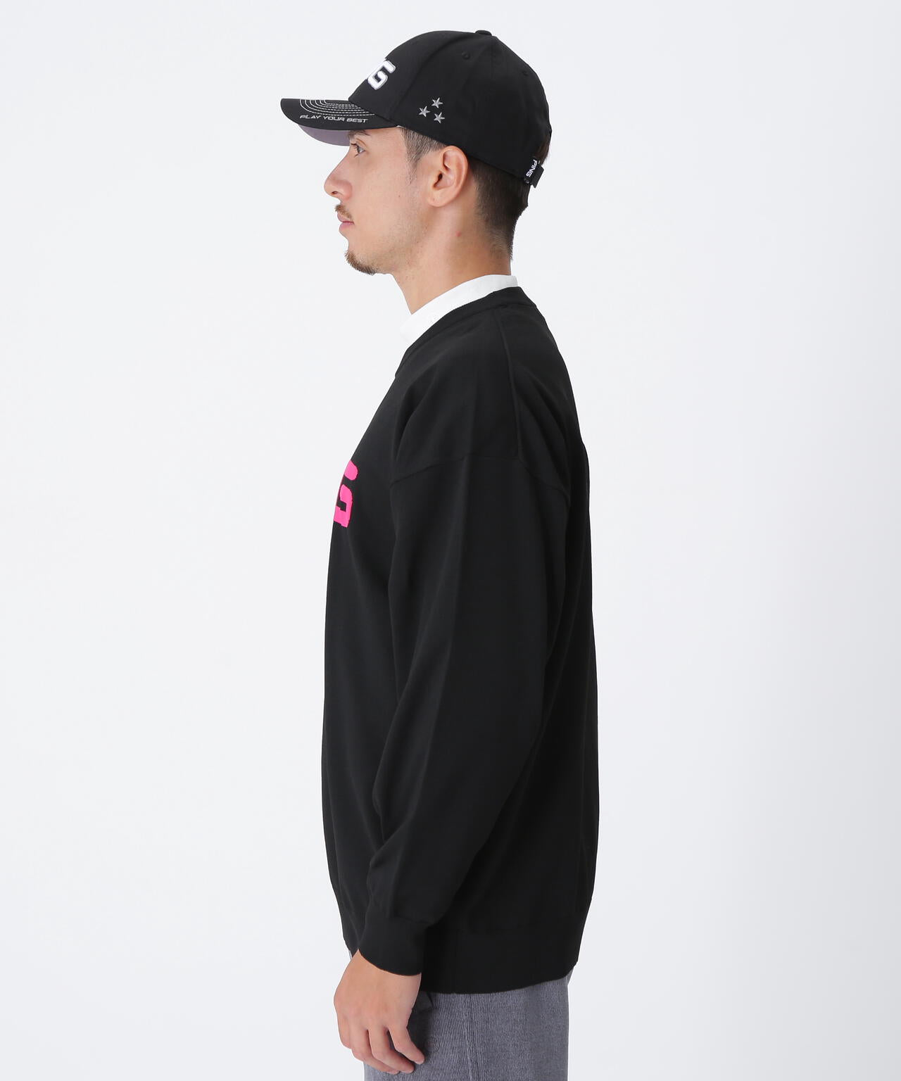 【PING APPAREL】10カラークルーネックニットプルオーバー <NATIVE> (MENS)