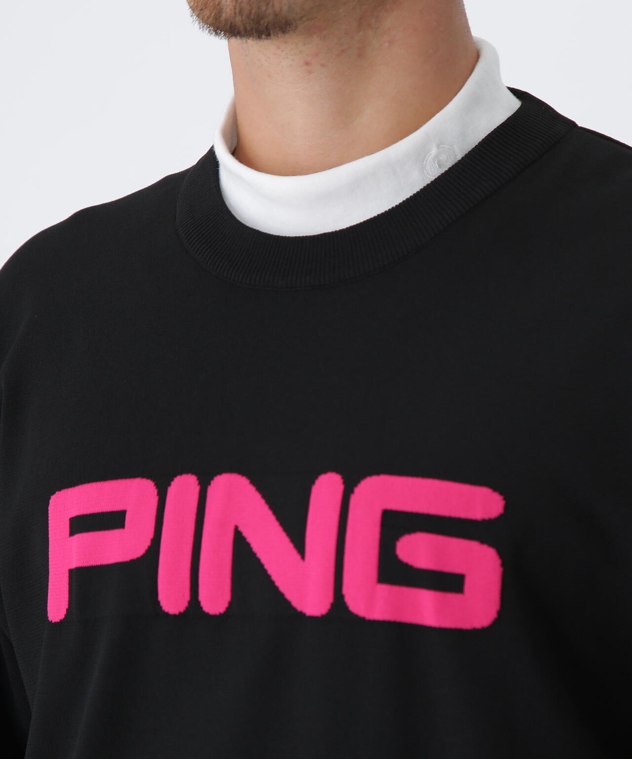 【PING APPAREL】10カラークルーネックニットプルオーバー <NATIVE> (MENS)