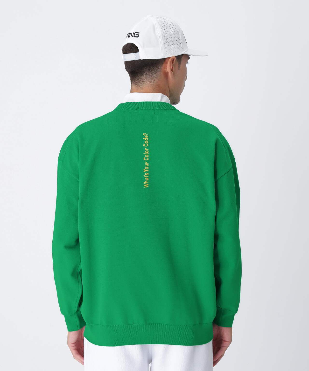 【PING APPAREL】10カラークルーネックニットプルオーバー <NATIVE> (MENS)