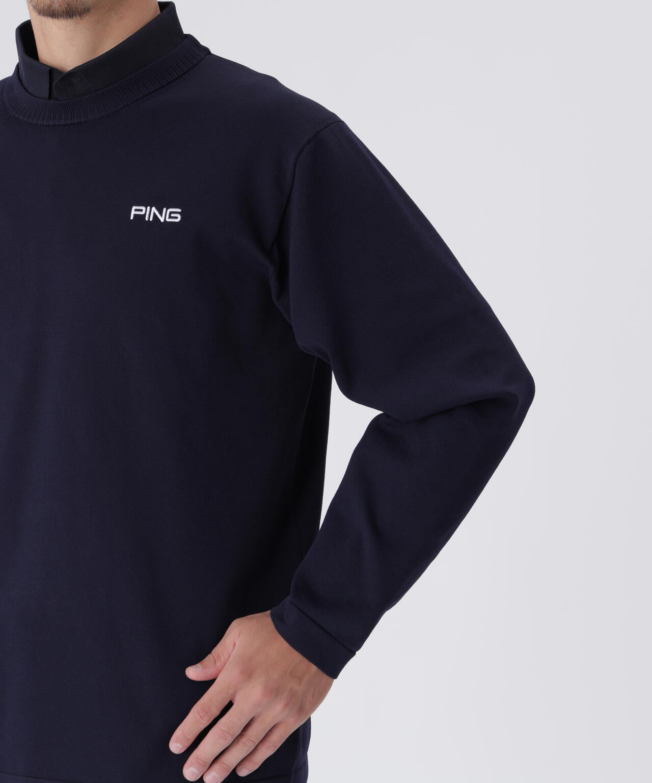 【PING APPAREL】ニット/カノコ レイヤードツインニット <PERFORMANCE> (MENS)
