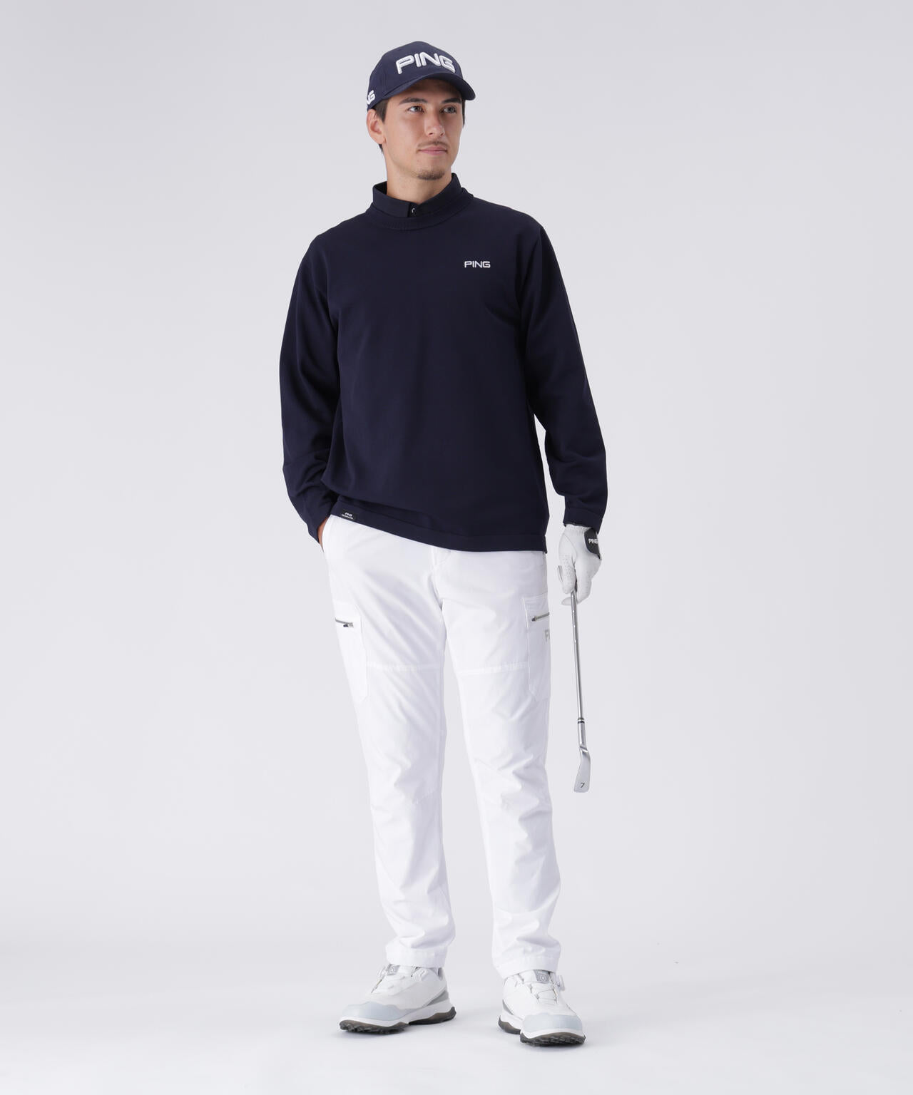 【PING APPAREL】ニット/カノコ レイヤードツインニット <PERFORMANCE> (MENS)