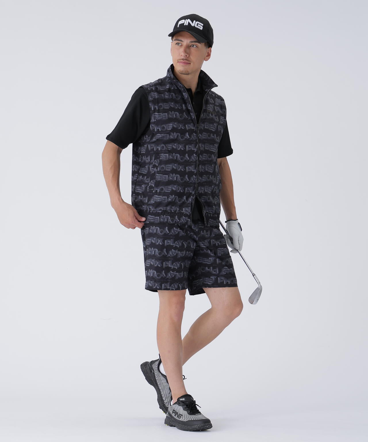 【PING APPAREL】半袖ニットポロシャツ <PERFORMANCE> (MENS)