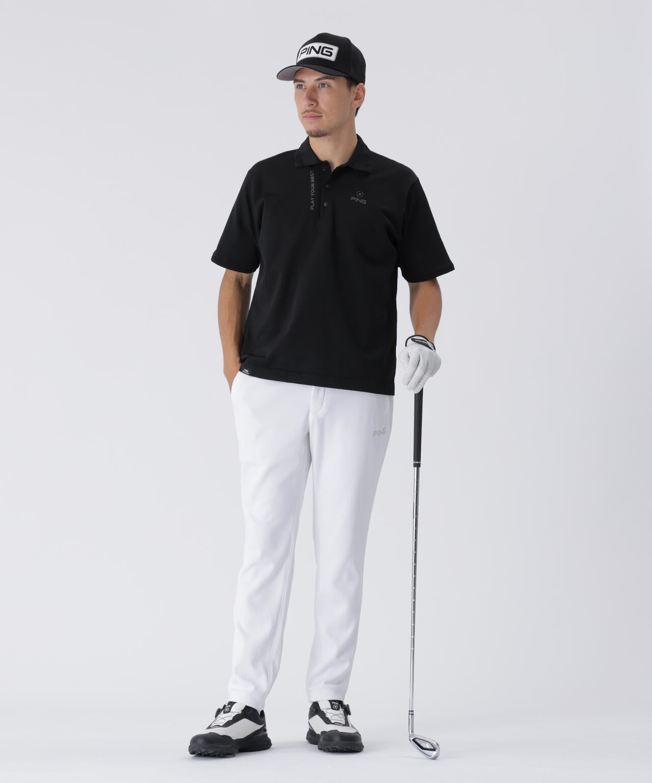 【PING APPAREL】半袖ニットポロシャツ <PERFORMANCE> (MENS)