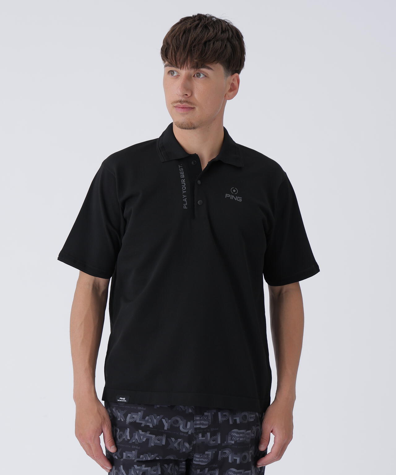 【PING APPAREL】半袖ニットポロシャツ <PERFORMANCE> (MENS)