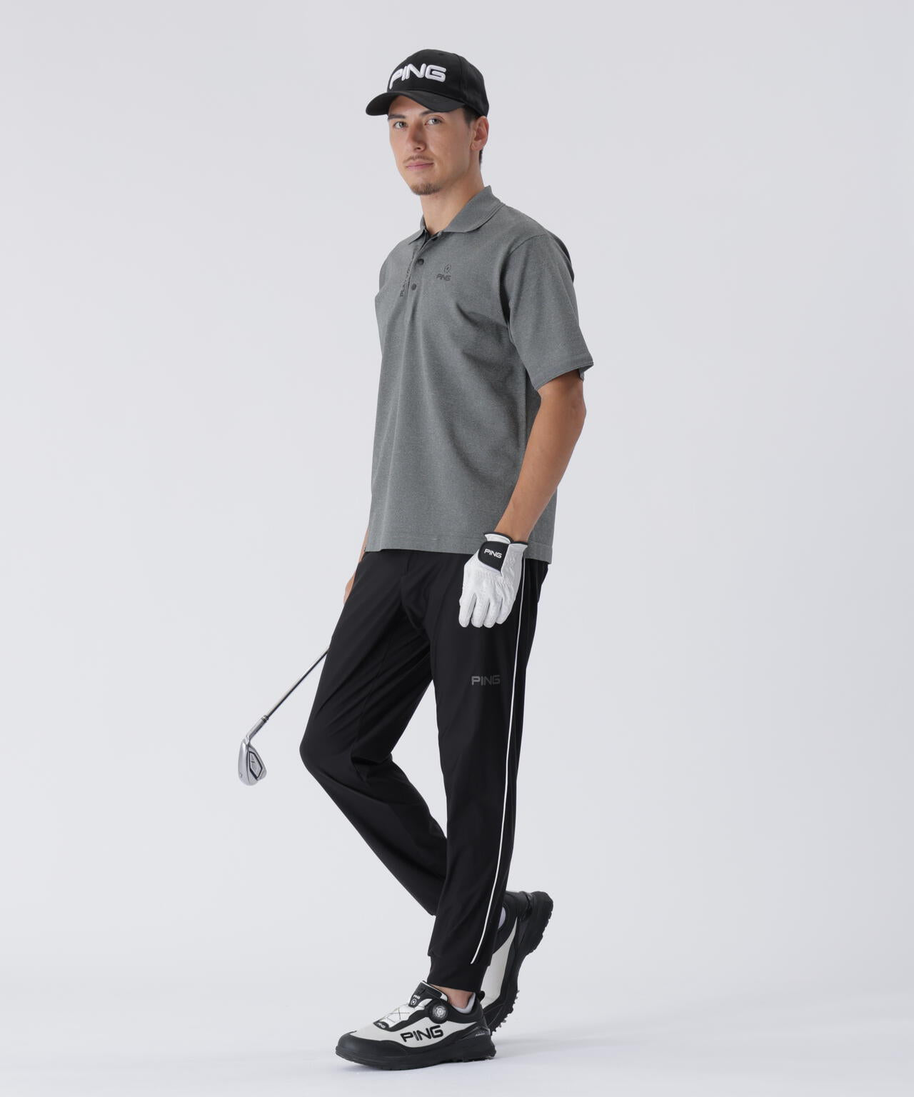 【PING APPAREL】半袖ニットポロシャツ <PERFORMANCE> (MENS)