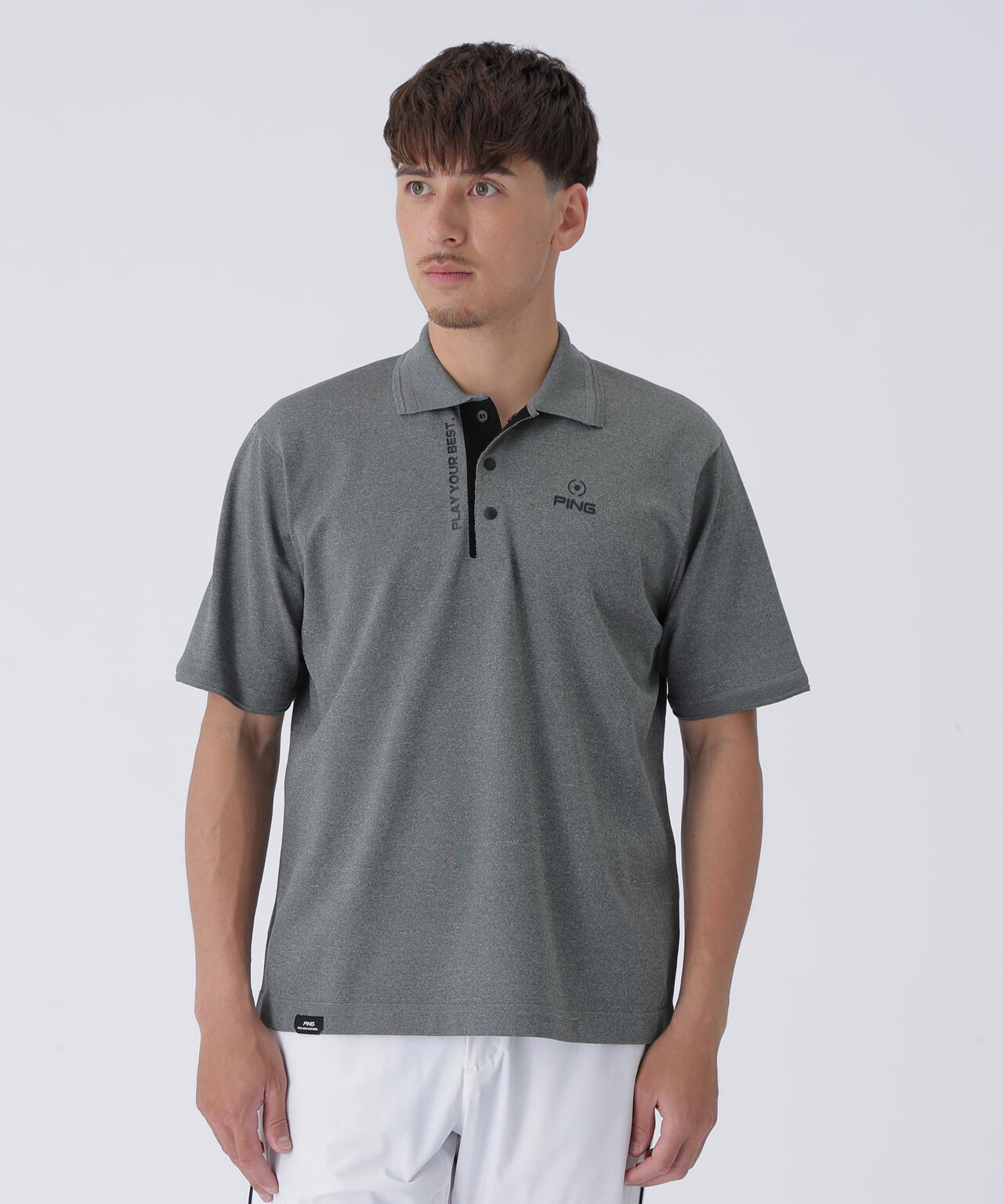 【PING APPAREL】半袖ニットポロシャツ <PERFORMANCE> (MENS)