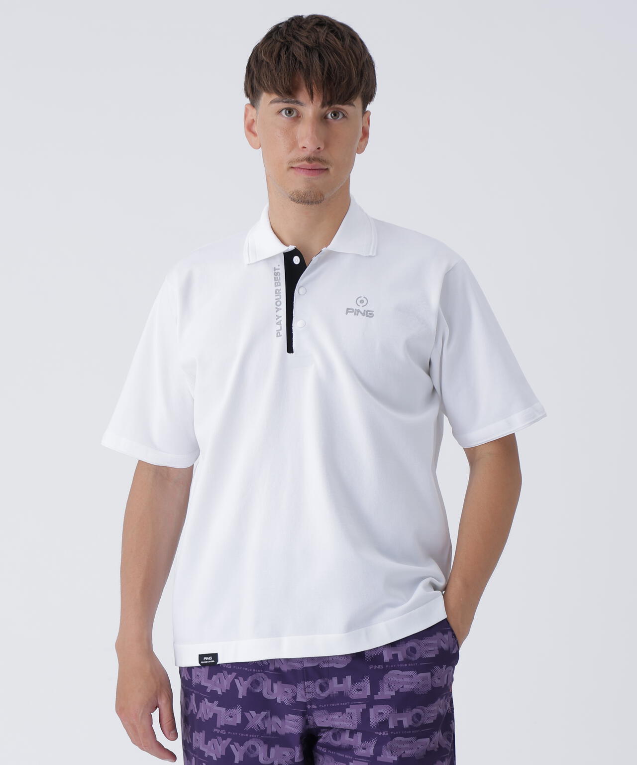【PING APPAREL】半袖ニットポロシャツ <PERFORMANCE> (MENS)