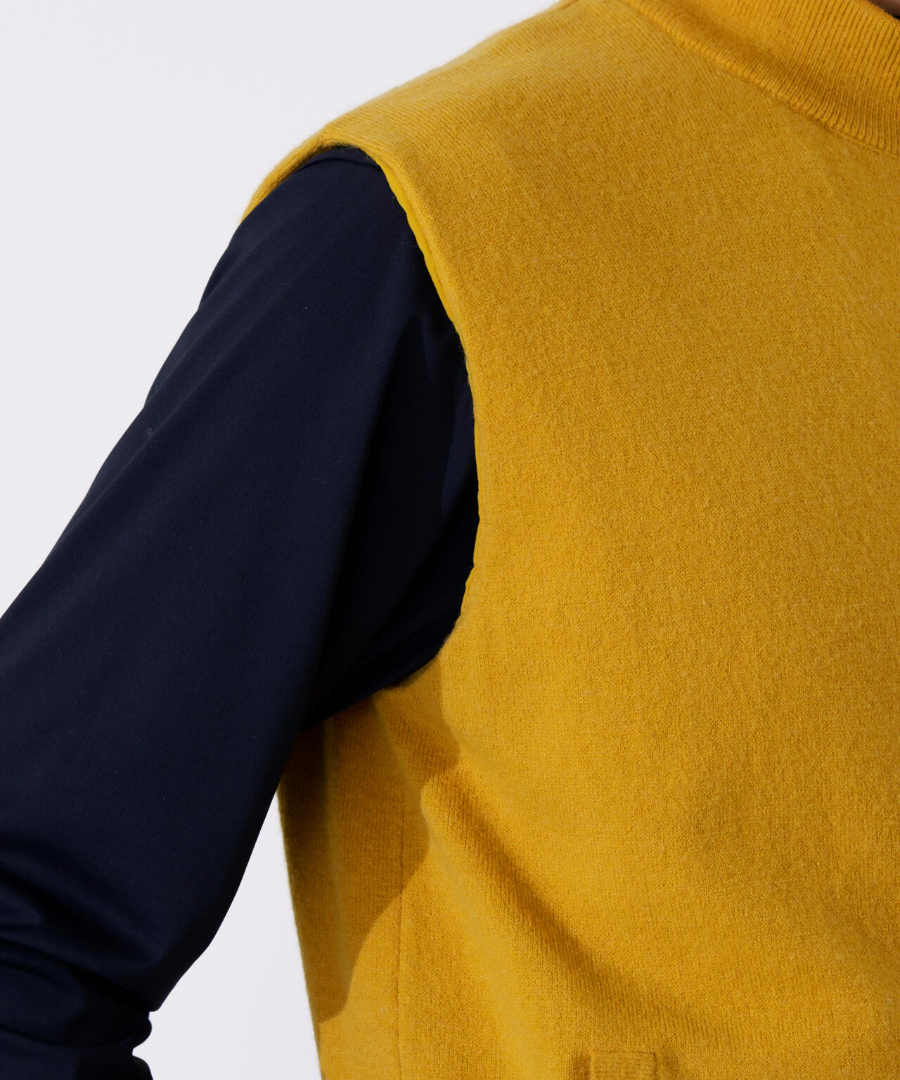 【PING APPAREL】プレーンニット/布帛 リバーシブルフルジップニットベスト <PERFORMANCE> (MENS)