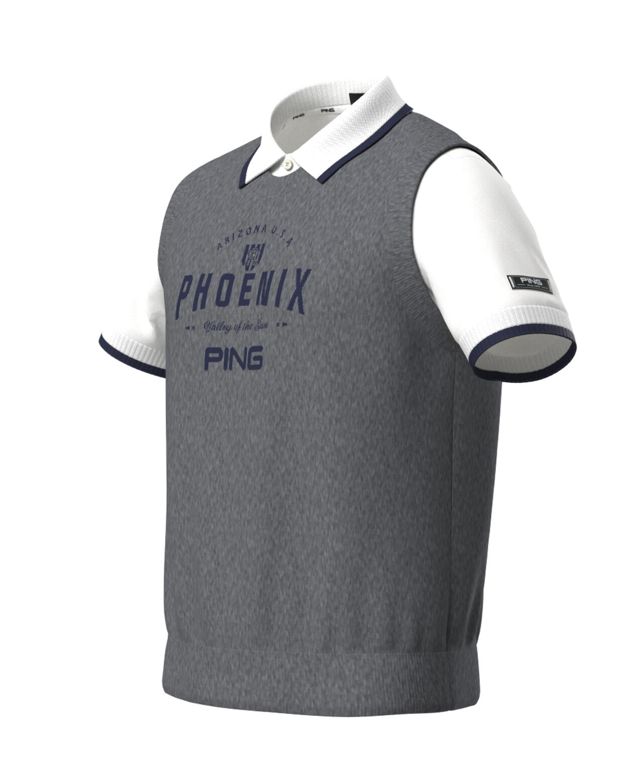 【PING APPAREL】デニムライクニット/カノコ レイヤードツインニット <NATIVE> (MENS)