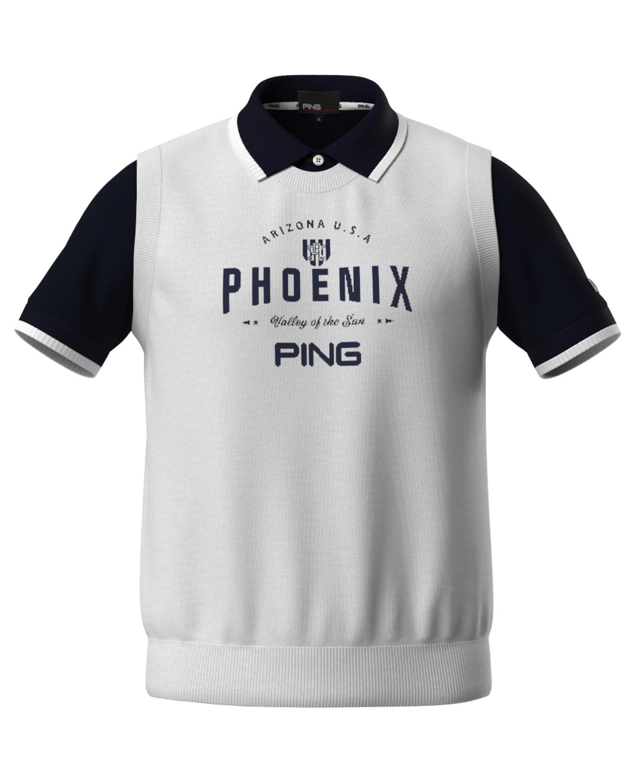 【PING APPAREL】デニムライクニット/カノコ レイヤードツインニット <NATIVE> (MENS)