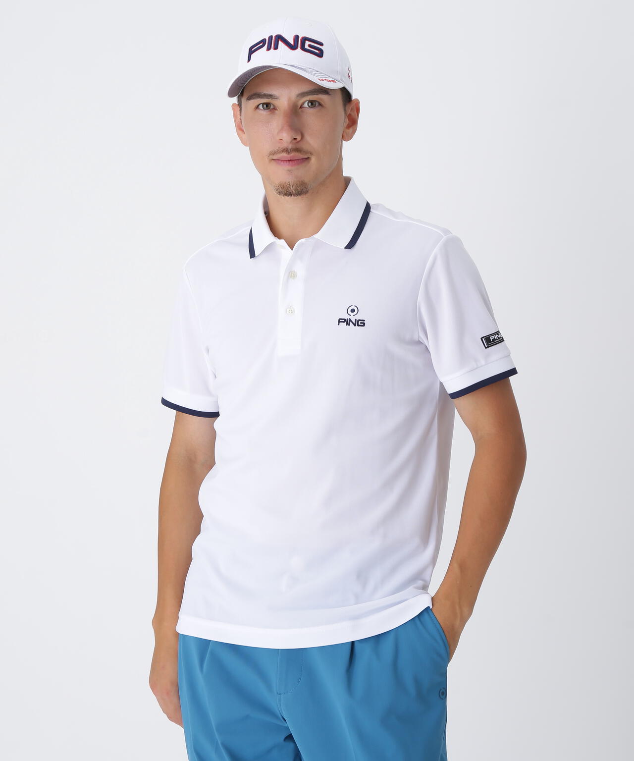 【PING APPAREL】デニムライクニット/カノコ レイヤードツインニット <NATIVE> (MENS)